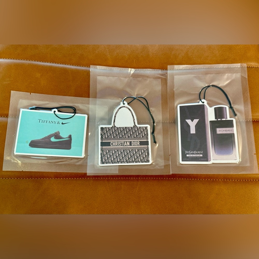 Christian Dior, Tiffany & Co., & YSL Air Freshener Trio